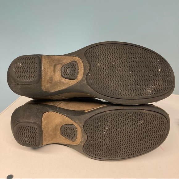 MERRELL LUX Sz 10 Mid Nubuck Leather Moto Style Ankle Boots - Picture 13 of 14